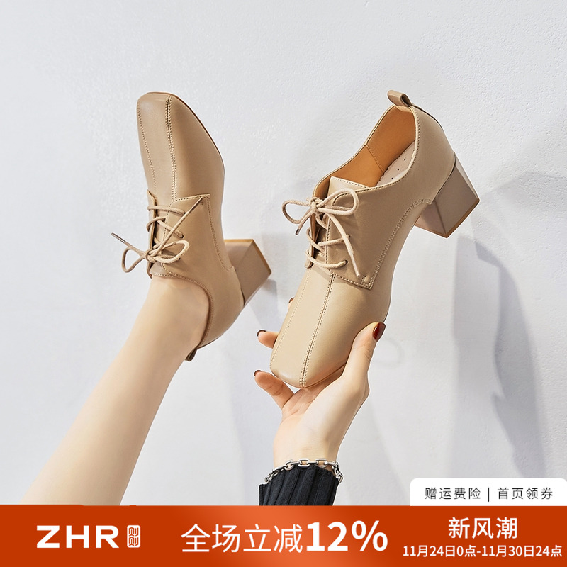 秋季高跟单鞋气质百搭ZHR