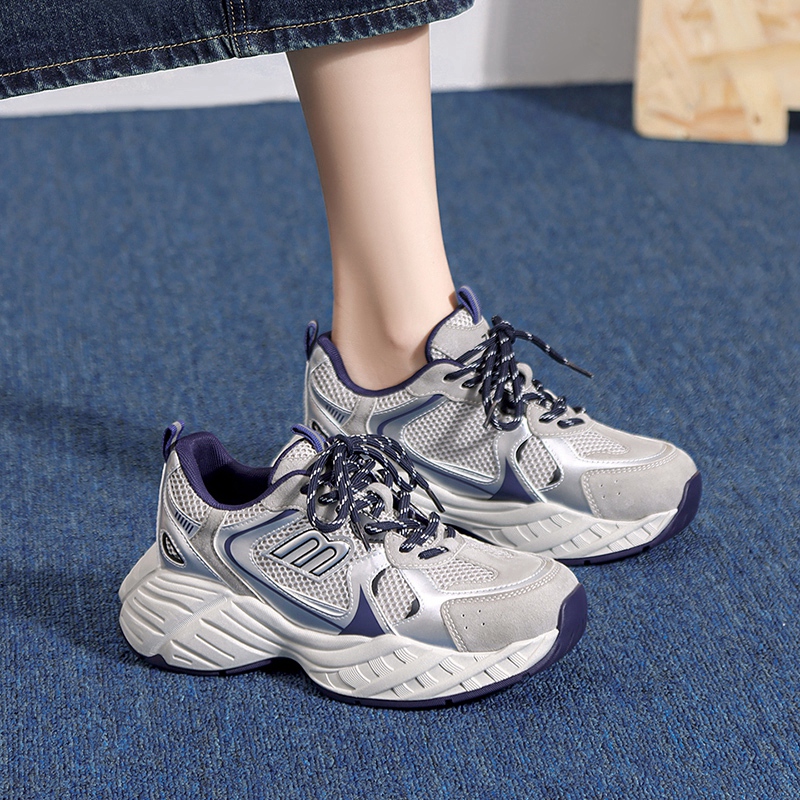 【厚底增高】复古休闲鞋厚底鞋女老爹鞋女春秋季运动休闲鞋子女鞋