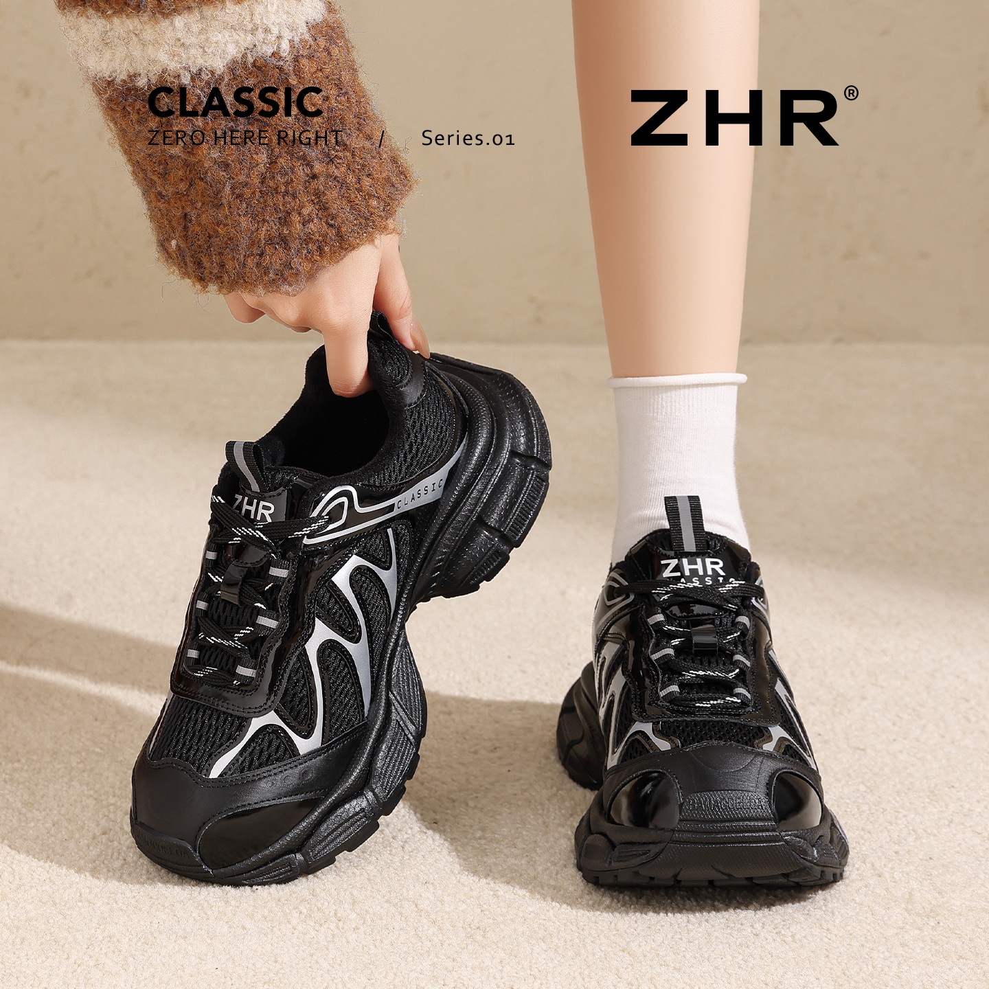 ZHR黑武士轻便不累脚休闲女鞋