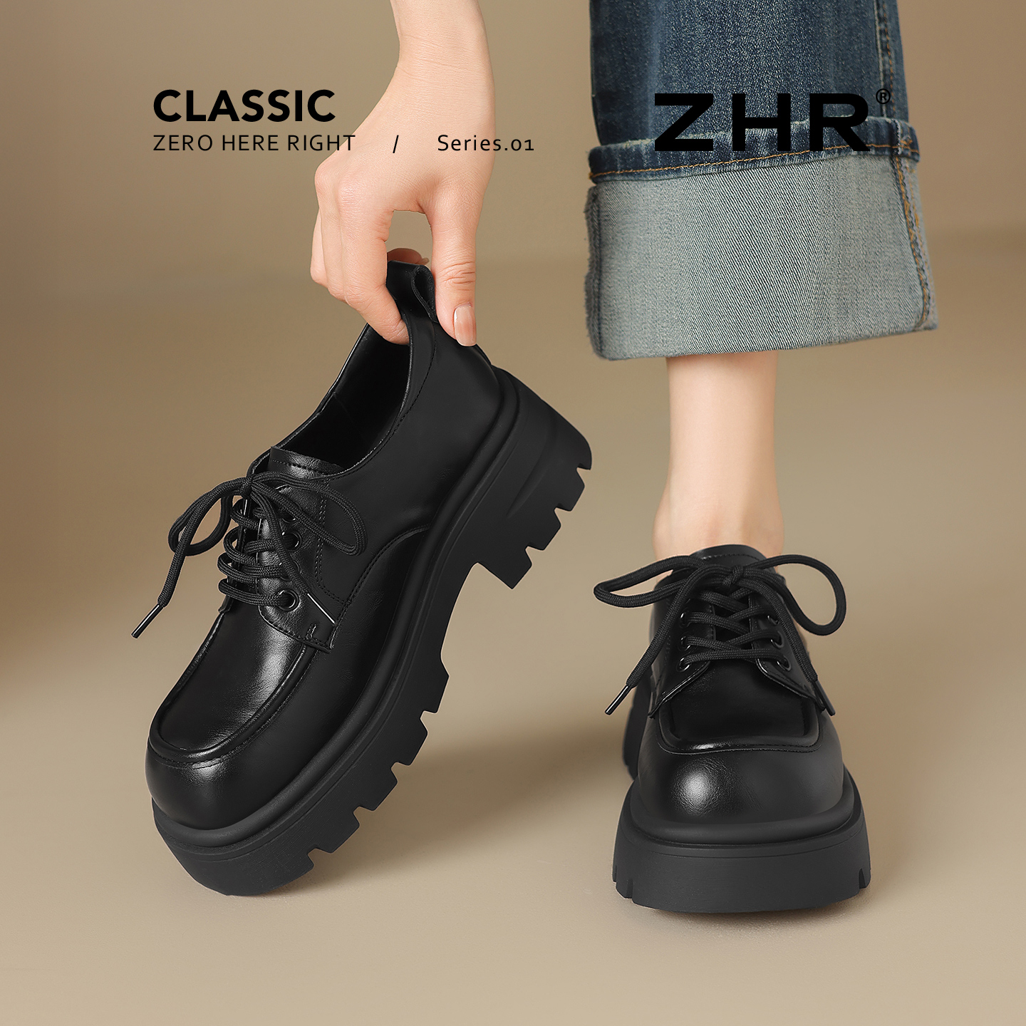 【增高6.0CM】不累脚乐福鞋百搭