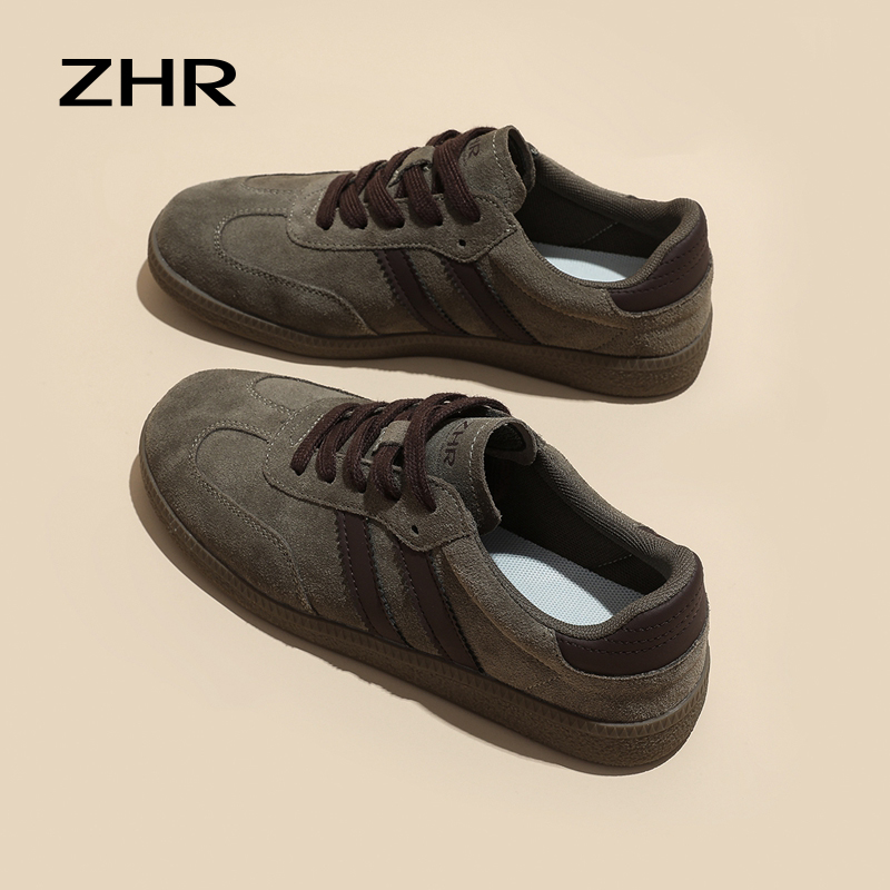 复古德训鞋女软底脏脏鞋厚底运动