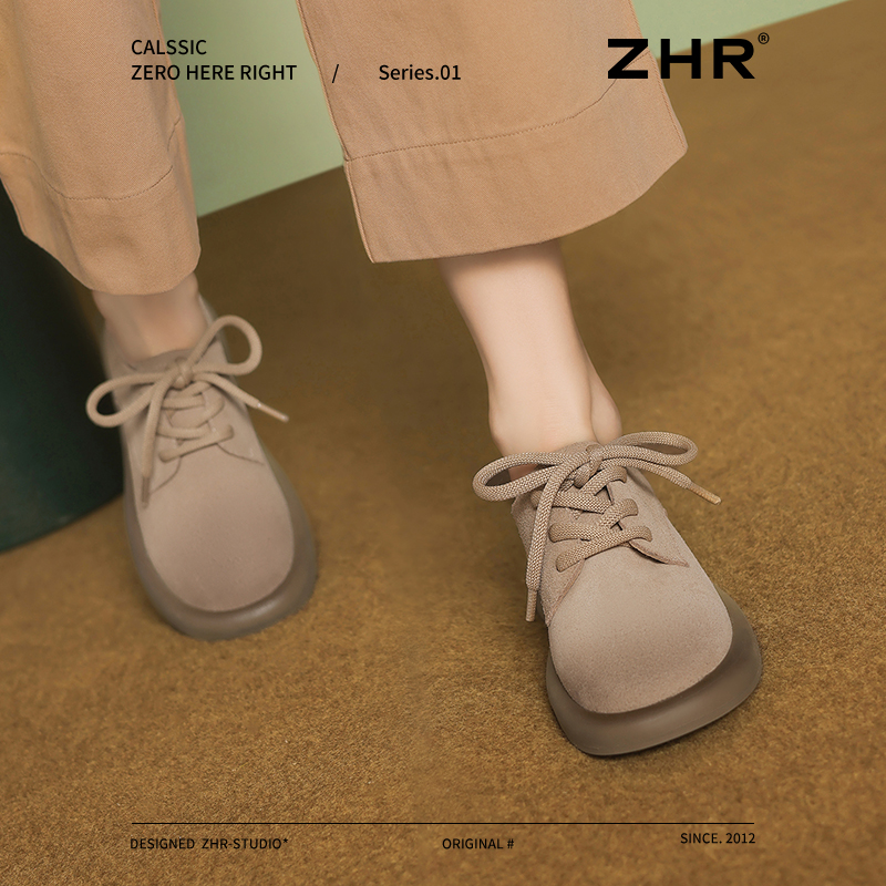 复古小皮鞋全包勃肯鞋英伦乐福