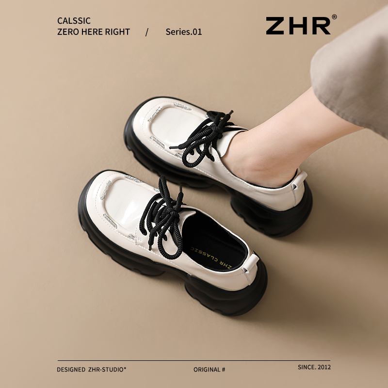 厚底乐福鞋女2025夏季新款