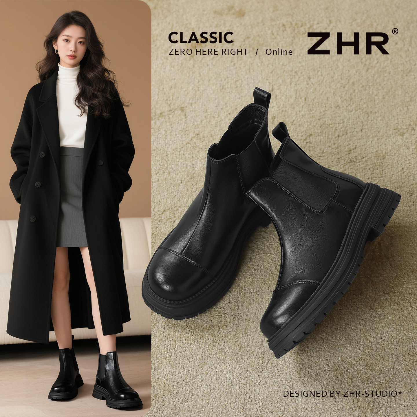 ZHR【TPO.1】切尔西靴马丁靴