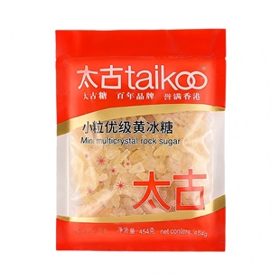 盒马太古优级黄冰糖454g炖煮调味小粒易溶商用老冰糖多晶冰糖