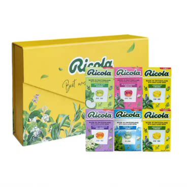 盒马代购 Ricola/利口乐甄选礼盒混合口味240g清新润喉 瑞士进口