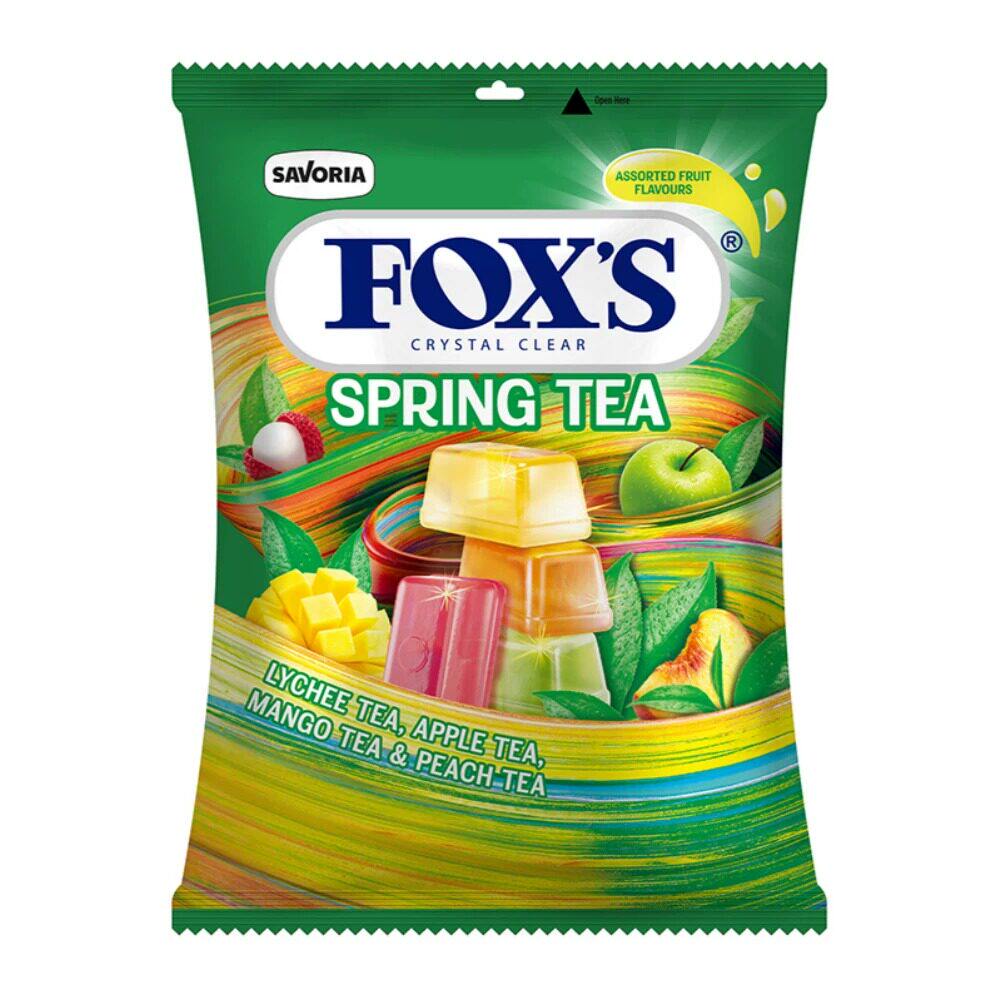 盒马代购 FOX'S霍士水晶糖四季茶风味80g爆款薄荷糖喜糖印尼进口
