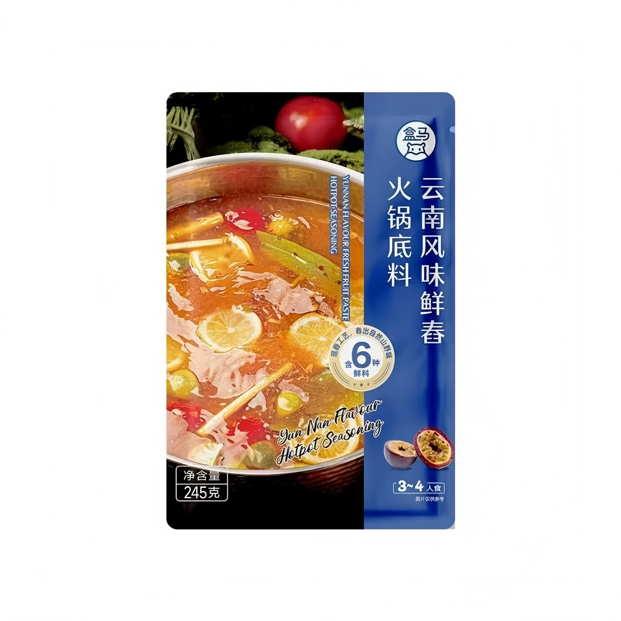 盒马代购 云南风味鲜春火锅底料火锅调料