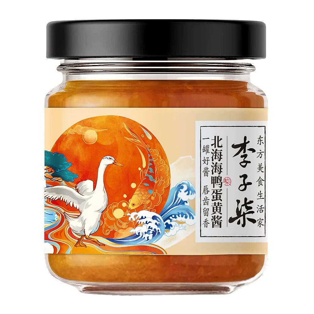 盒马代购   李子柒北海鸭蛋黄酱80g瓶装流沙咸蛋黄拌饭下面提鲜香图片