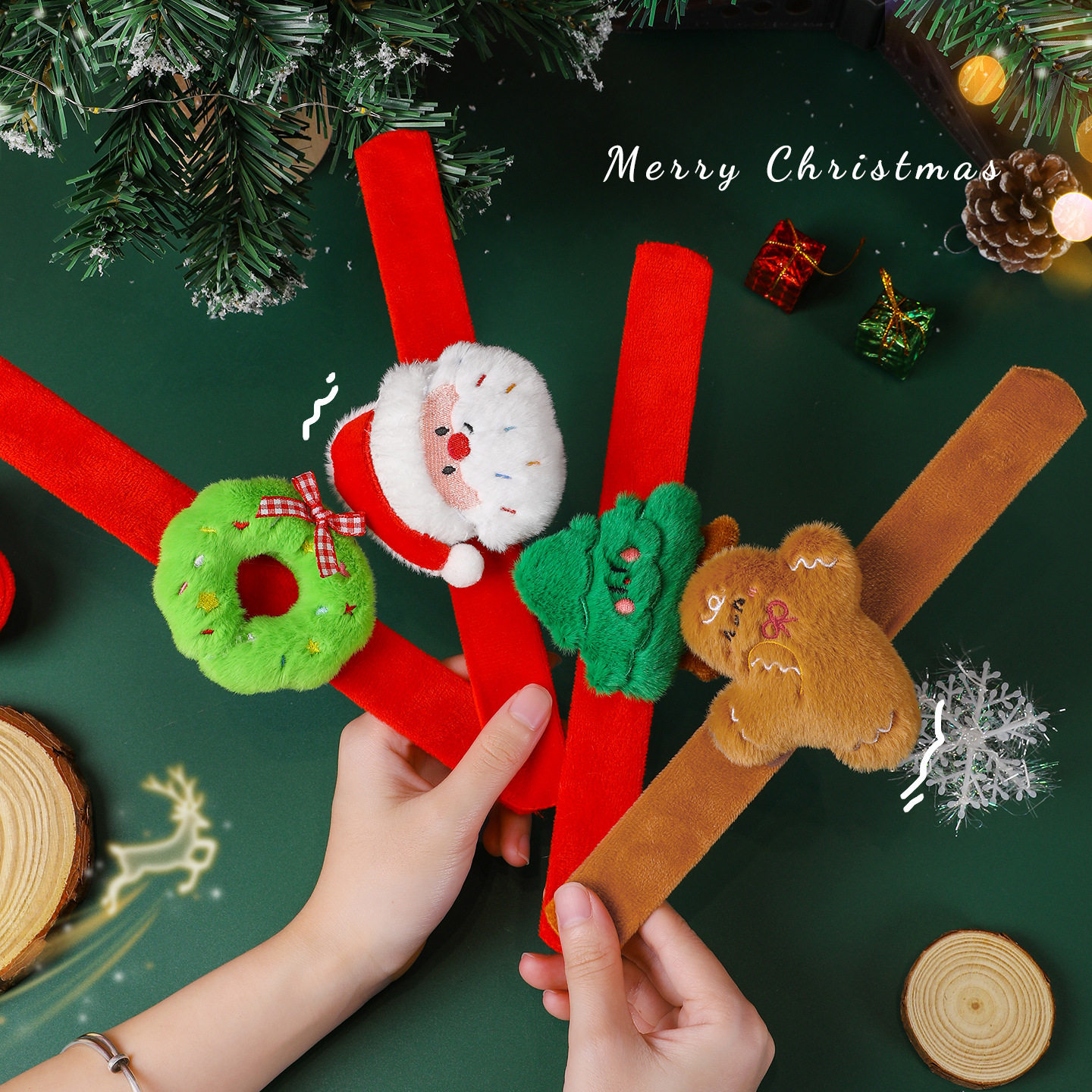 圣诞老人手环女生小礼品