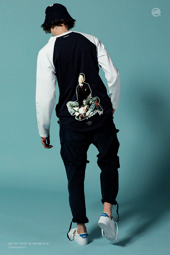 ¡¾PTECREW¡¿ANB17AW UGLYײɫӡ»¨³¤ÐäTEE