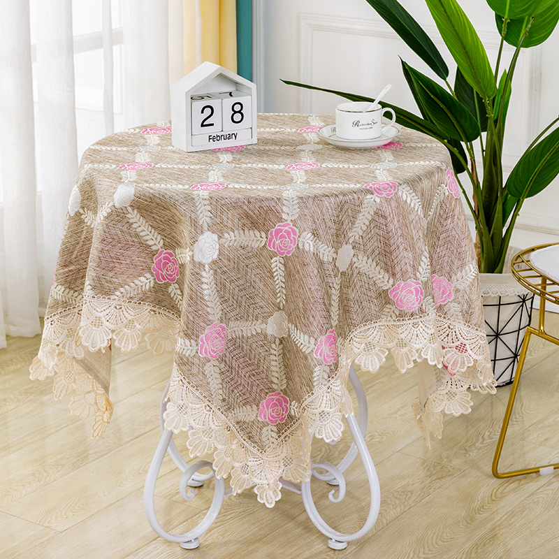 小圆桌布角几桌布茶几垫阳台咖啡桌布会议圆桌桌布圆形家用圆桌布