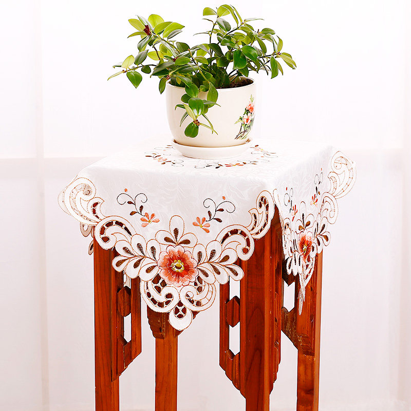 床头柜罩盖布花架垫布多用方巾厨房电器防尘遮盖布笔记本电脑盖巾