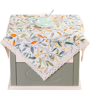 床头柜防尘盖布垫美式简约床头柜防尘罩遮盖布多用巾空调冰箱罩巾