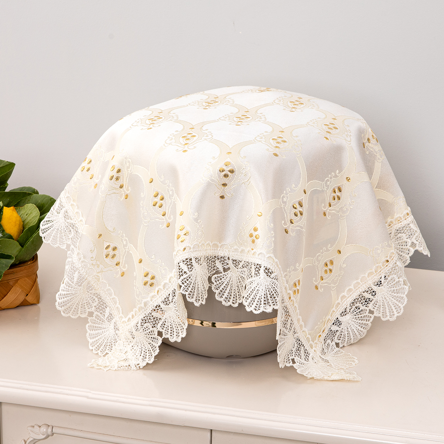 空气炸锅防尘罩布艺电饭煲防油盖