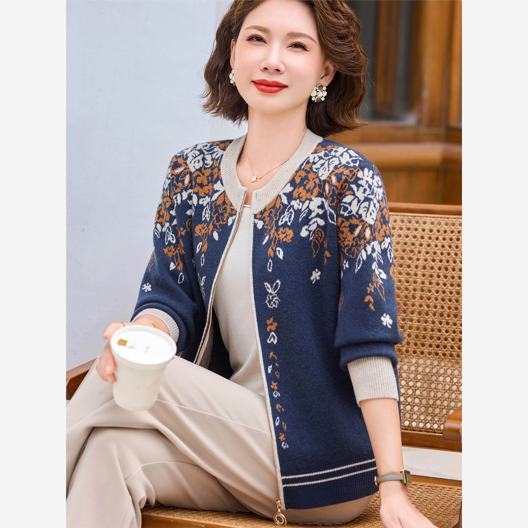 妈妈春装2025新款时尚外套