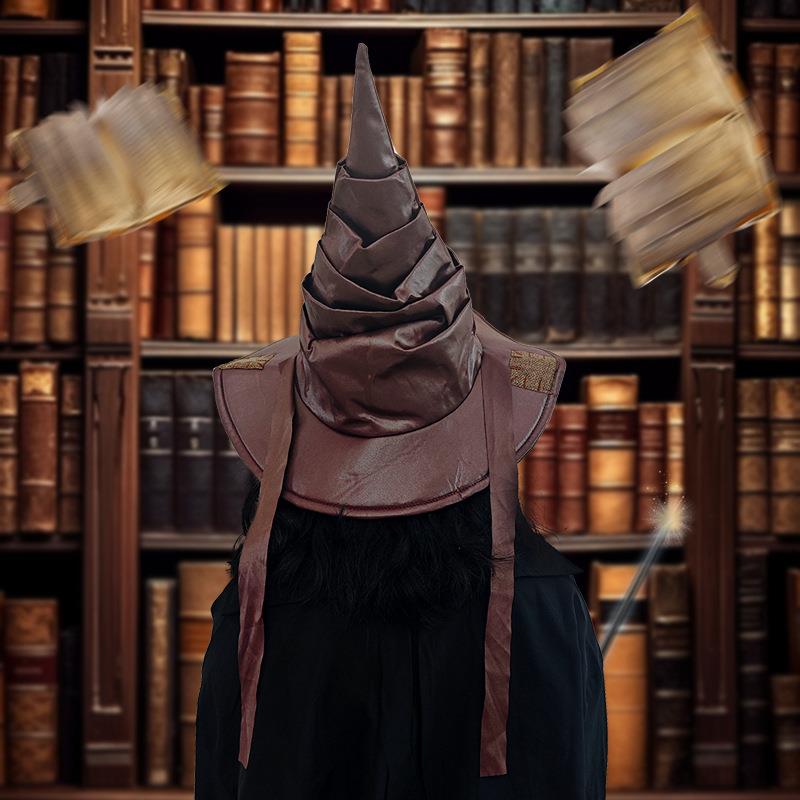 Halloween Wizard Hat Witch Hat万圣节巫师帽巫女帽补丁乞丐帽子