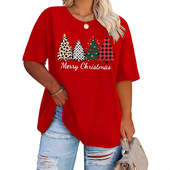 Christmas Tree Shirt Merry Women shirt圣诞t恤