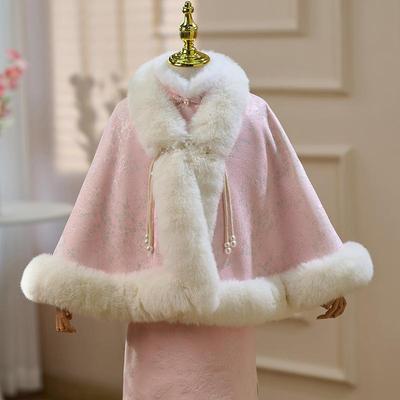 Children's cloak, winter Hanfu cloak儿童披风斗篷冬季汉服披风