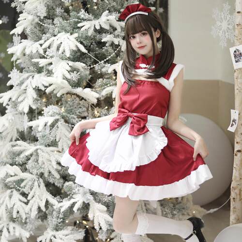 Christmas maid costume cosplayperformance costume圣诞女仆服