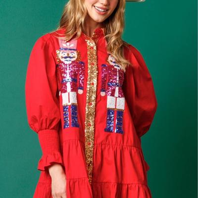 Long skirt, Christmas sequin dress women圣诞节亮片连衣裙女