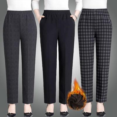 Women's pants for the elderly in autumn and winter外穿妈妈裤
