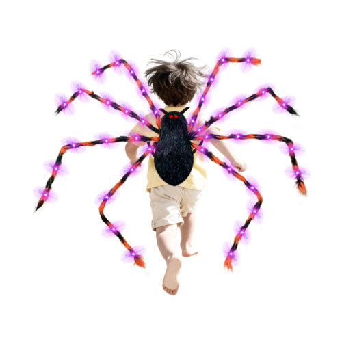 Halloween Light Up  Candy Backpack发光蜘蛛糖果背包