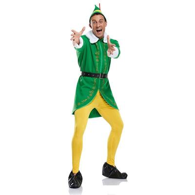 Santa Claus costume Christmas elf costume圣诞节精灵服表演服