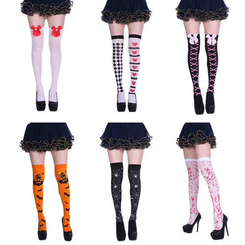 Halloween Blood Thigh High Socks 万圣节血色过膝长筒袜
