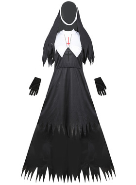 S-XL Halloween Zombie Witch Nun Costume万圣节丧尸女巫修女服