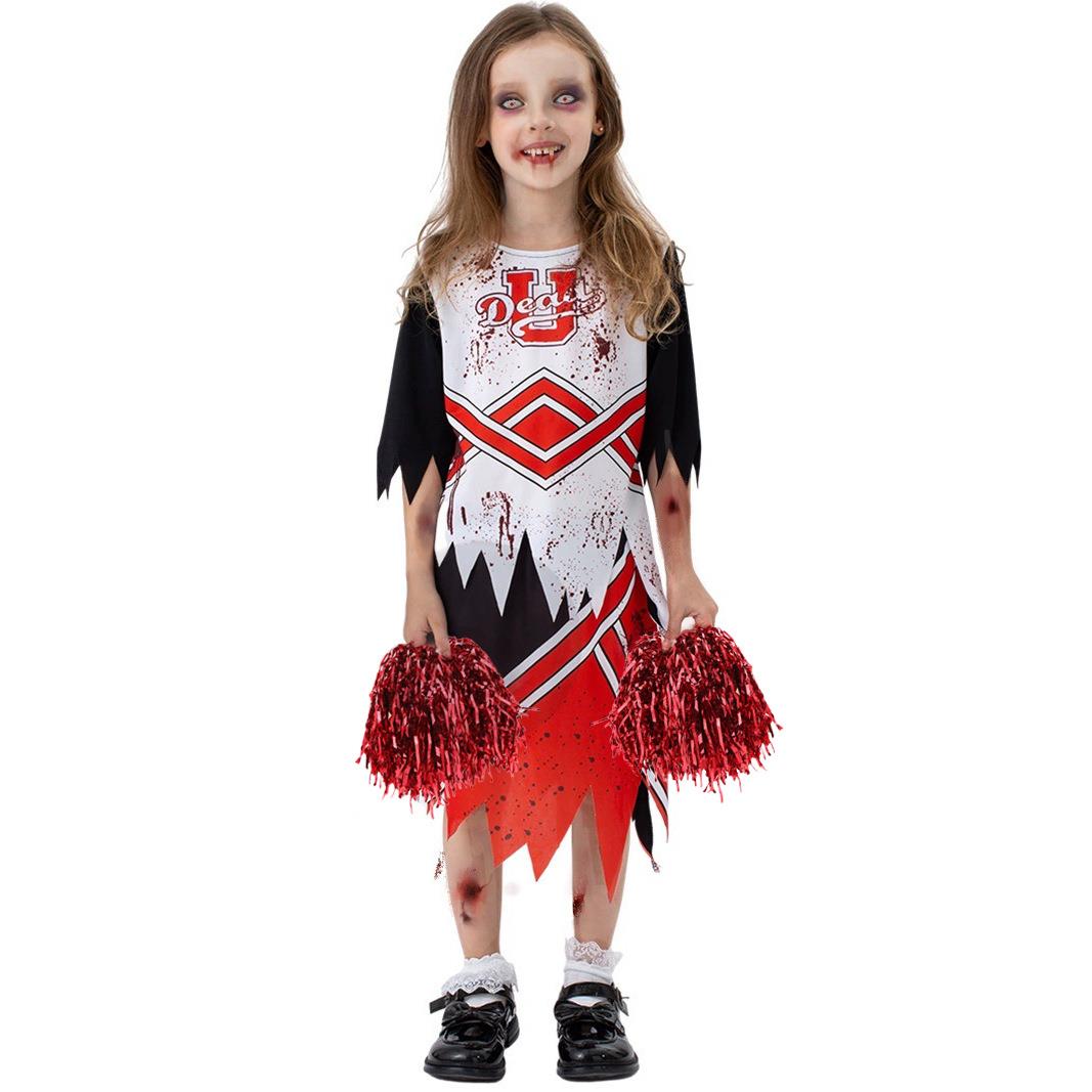 Halloween cheerleading costume performance万圣节装扮啦啦队服