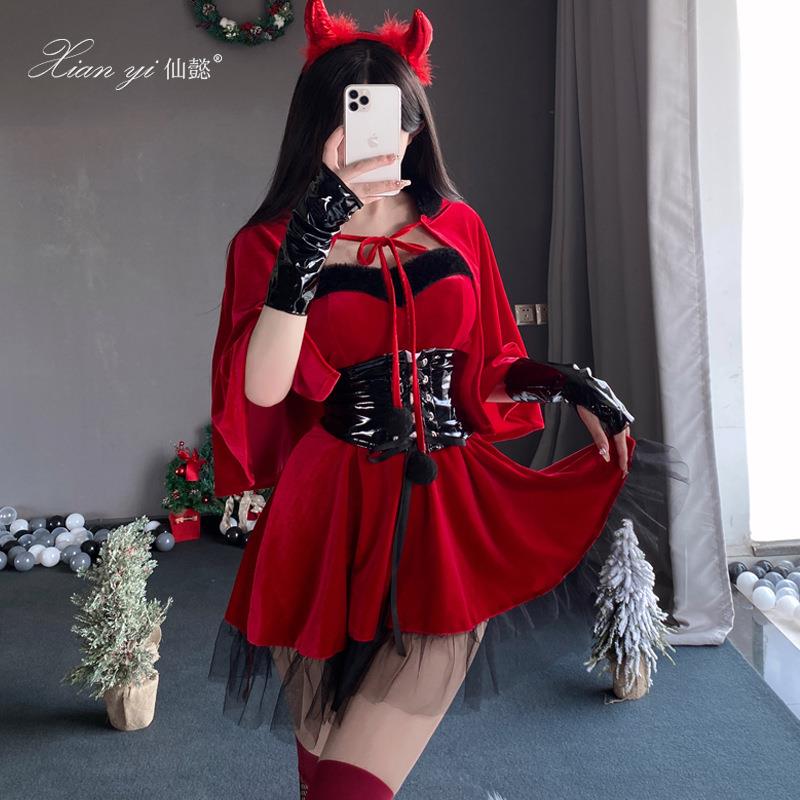 Christmascostume cosplay uniform nightclub sexy dress连衣裙