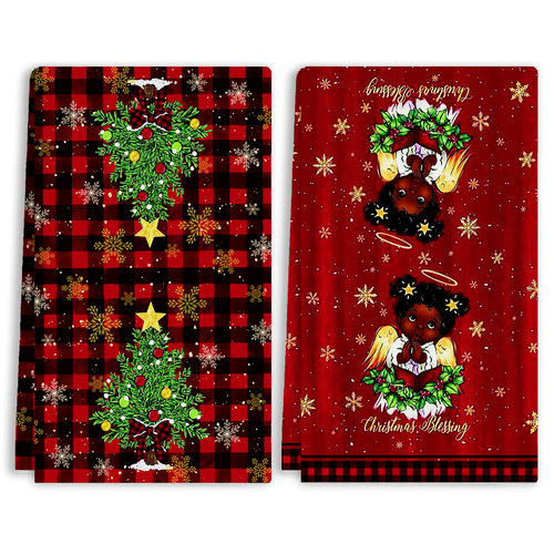 Christmas Day printed towel圣诞节日印花款毛巾擦手巾