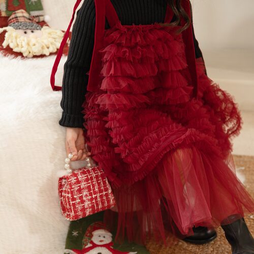 Children's new winter dress Christmas princess dress圣诞裙子