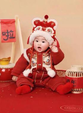 Baby's New Year clothes for winter, new style one-piece过年