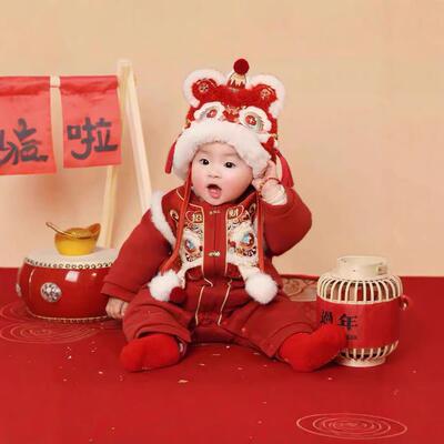Baby's New Year clothes for winter, new style one-piece过年