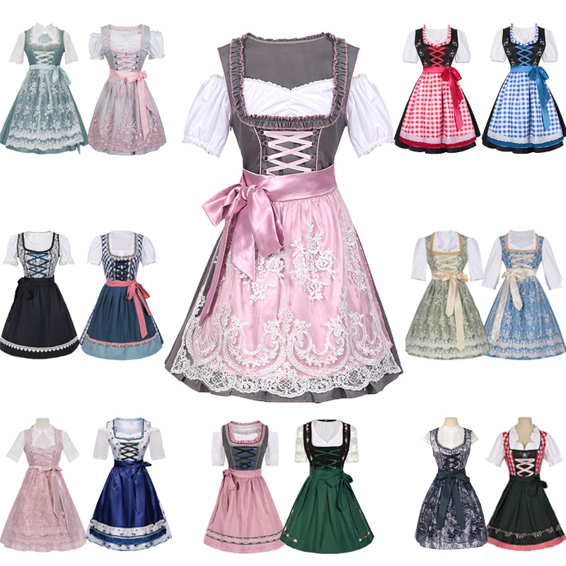 Halloween German beer dress cosplay dress万圣节德国啤酒裙
