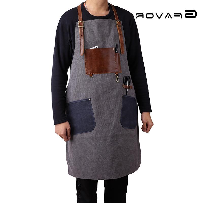 高档工作室围裙包围裙复古耐磨全棉新款工匠设计室帆布优雅淑女包