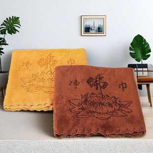 大号佛尘布加厚净佛巾礼佛拜佛桌布清洁擦拭佛像观音香炉供具法器