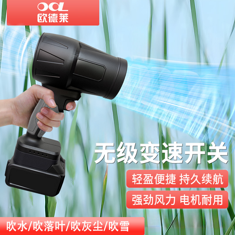 欧德莱暴风机大功率无刷暴力涡轮风扇家用手持小型强力吹风除尘枪