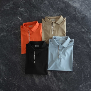 后背激光打孔 新品 都市高端户外 夏季 男 冰丝凉感速干短袖 POLO衫