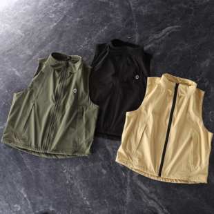 马夹 户外运动休闲立领速干纯色百搭无袖 山系户外情侣马甲夏季 新款