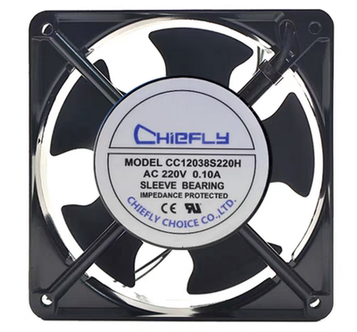 CC12038S220H AC220V 12038 原装CHIEFLY 机柜轴流风机散热风扇