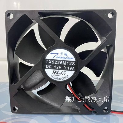 天旋直流风机TX9225M12S 12V 0.19A 9025机箱电源静音散热风扇9CM