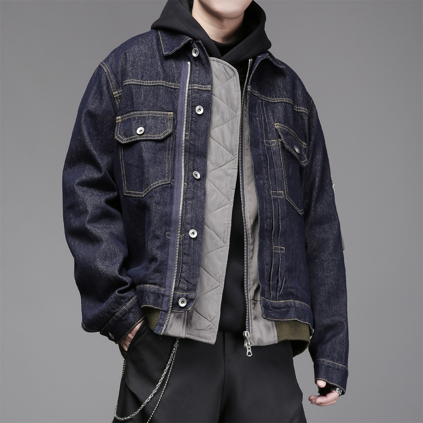 日系复古小众牛仔外套