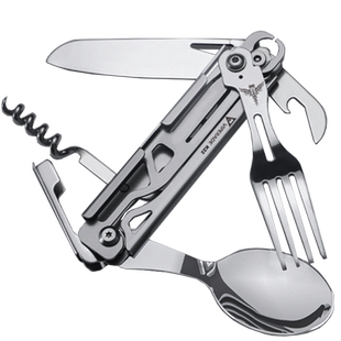 蝰蛇VIPERADE K22刀叉勺多功能户外野营旅行折叠轻巧便捷野餐餐具