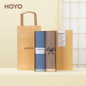 日本HOYO千鸟格毛巾家用男洗澡洗脸纯棉吸水礼品高档伴手礼盒套装