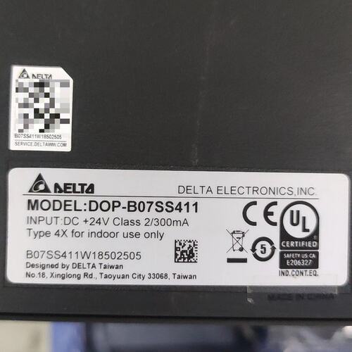 议价台达人机界面 DOP-B07SS411，7寸，DC24V供电连接器