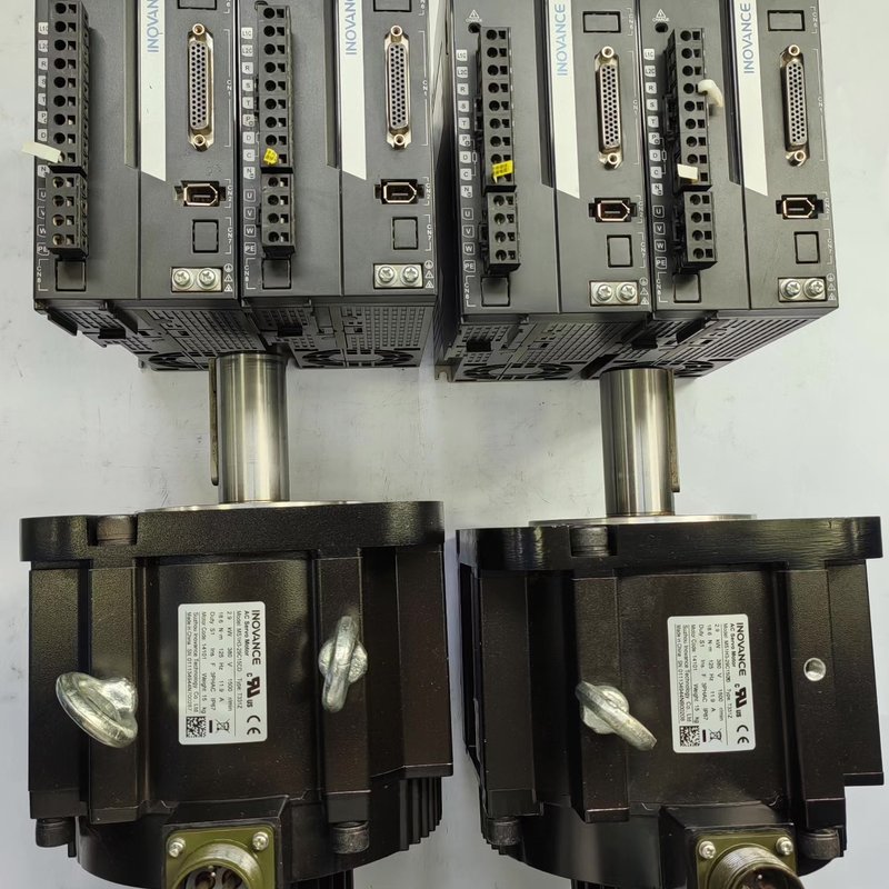议价汇川大功率伺服3KW驱动配2.9KW电机，18.6N.m连接器