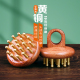 铜木梳黄铜经络刷头部按摩器头皮家用便携防洗头刷脱发头疗刮痧梳
